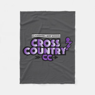 Blacksburg New School Cc Running Club Long Sleeve  Fleece Blanket