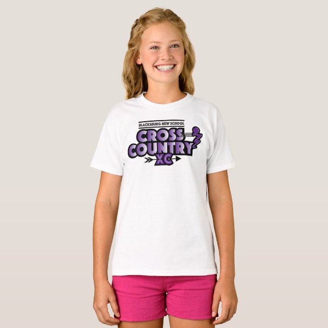 Blacksburg New School Cross Country Youth T-shirt (Front Full)
