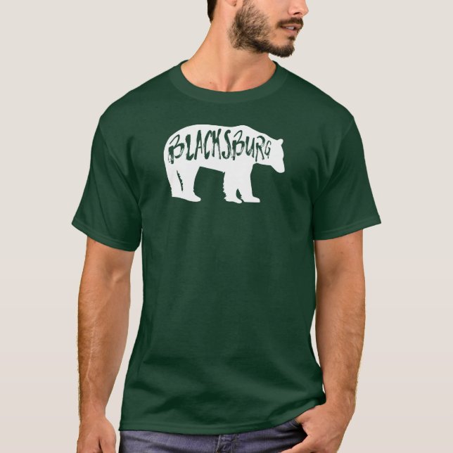 Blacksburg Virginia Bear T-Shirt (Front)