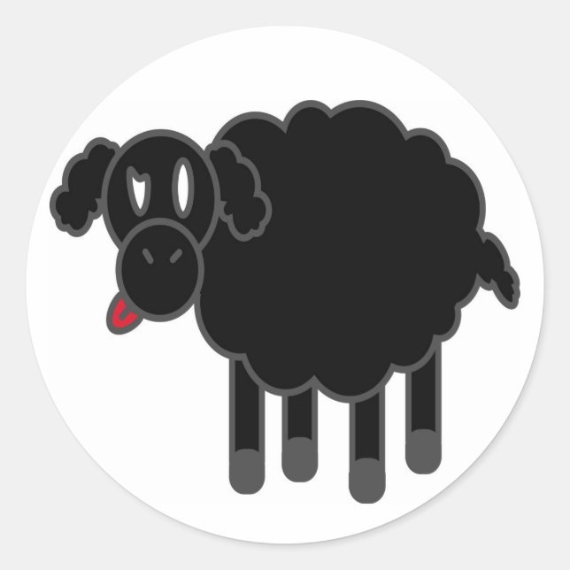 blacksheep classic round sticker (Front)