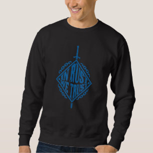 Blacksmith Forging Hammer  In Rust We Trust  Black Sweatshirt