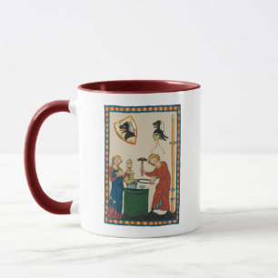 Blacksmith Forging Helmet Mediaeval Art Mug