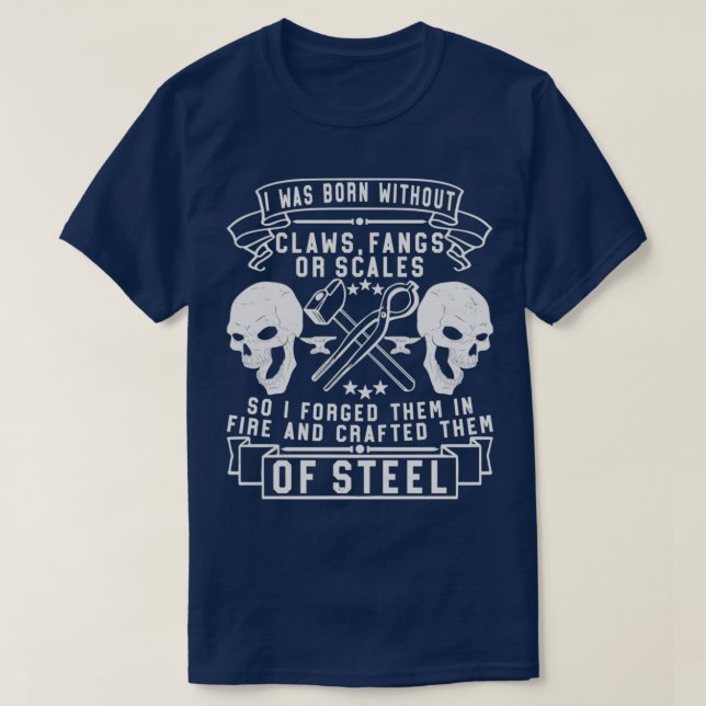 Blacksmith Forging Iron Sl Blacksmithing 7 T-Shirt (Design Front)