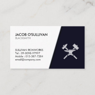 Blacksmith Iron Works Metal  Business Card