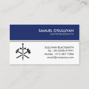 Blacksmith Iron Works Metal  Business Card