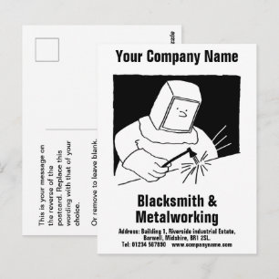 Blacksmith & Metalworking Services Postcard