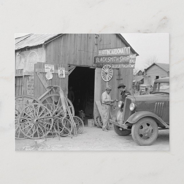 Blacksmith Shop, 1939 Postcard (Front)