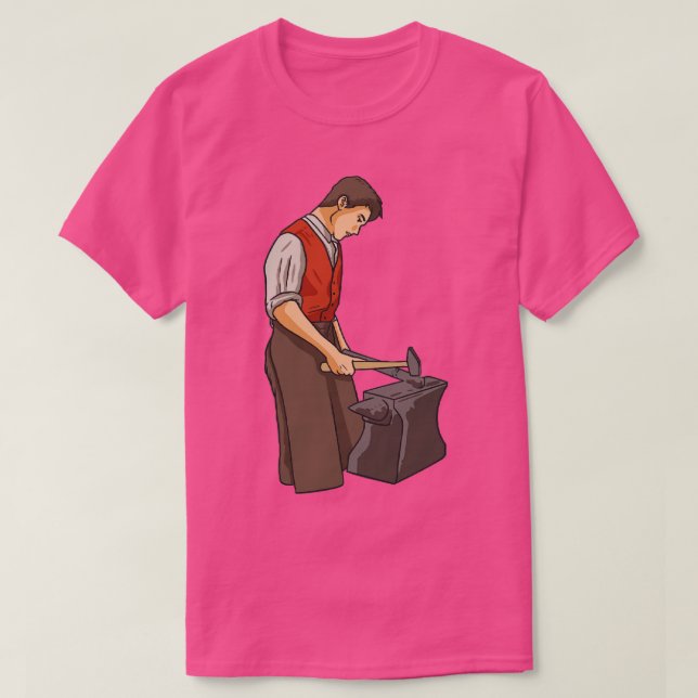 Blacksmith Smithing Crafting RPG T-Shirt (Design Front)
