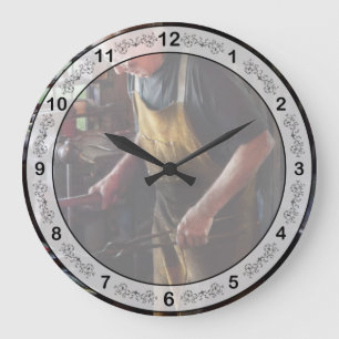 Blacksmith - Starting with a bang Large Clock