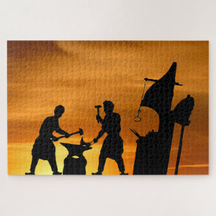 Blacksmith Sunset. Jigsaw Puzzle