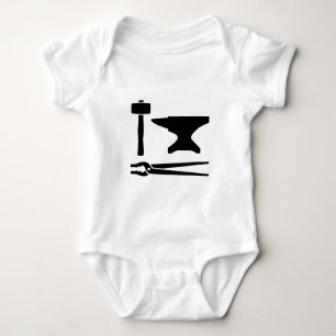 Blacksmith tools baby bodysuit
