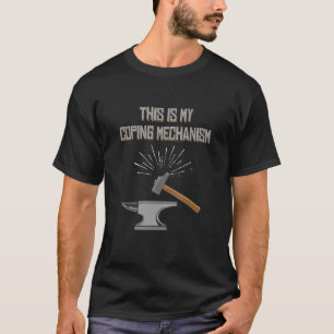 Blacksmith Tools Blacksmithing Hammer Anvil Blacks T-Shirt