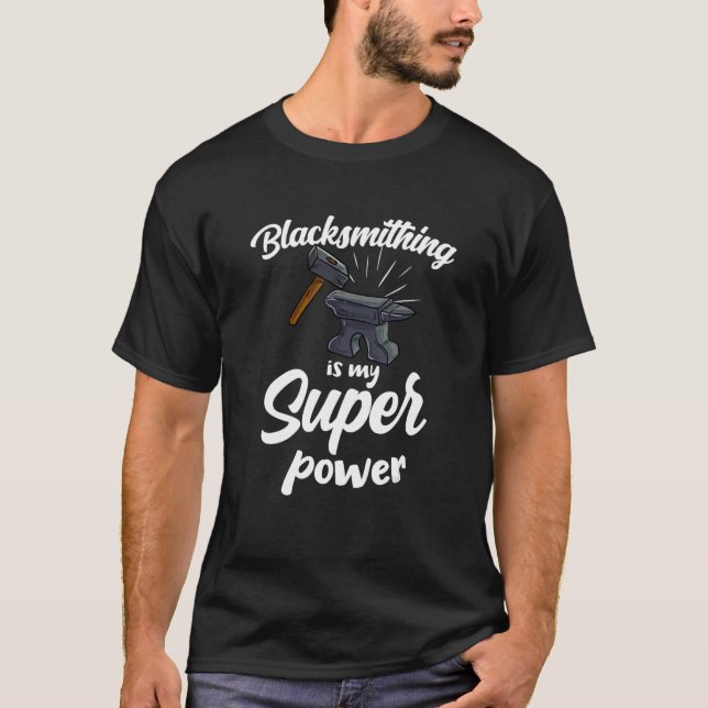 Blacksmithing Blacksmith Goldsmith Hammer Craft An T-Shirt (Front)