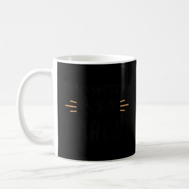 Blacksmithing Is My Cardio Funny Retro  Coffee Mug (Left)