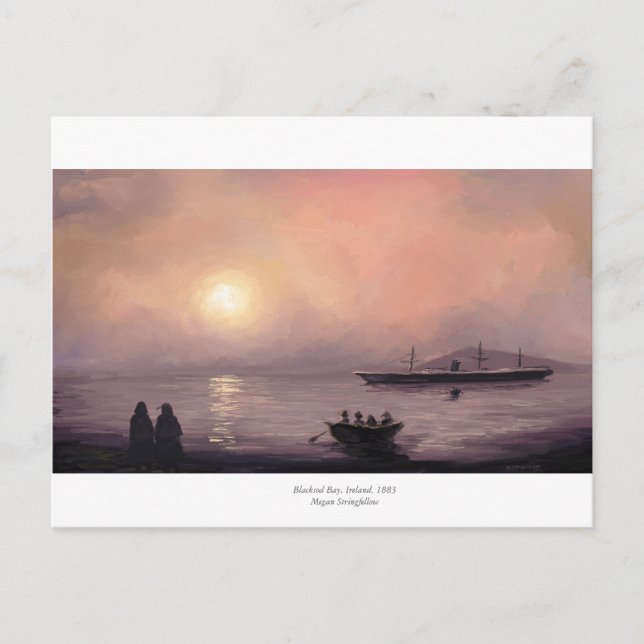 Blacksod Bay, 1883 postcard (Front)