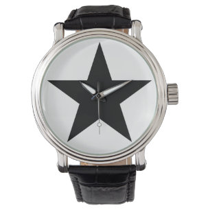 Blackstar - Leather B (Men - Women) Watch