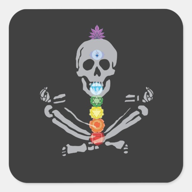 BlackStitch - Chakras Square Square Sticker (Front)