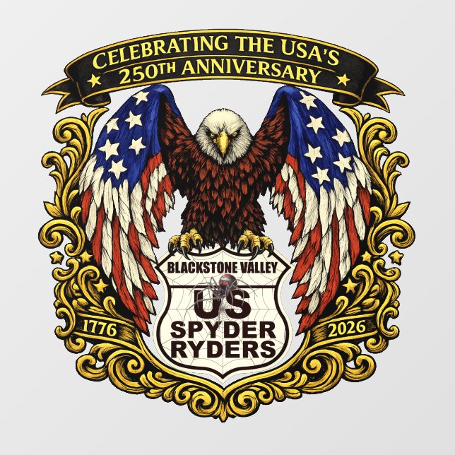 Blackstone Valley Chapter - Decal Eagle USA250 (Sheet)