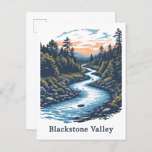 Blackstone Valley Massachusetts USA Travel Postcard