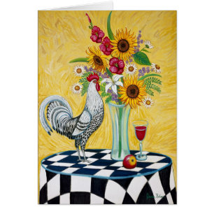 BlacktCheck Rooster Card