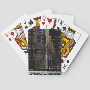 BlackTechnology Circuit Board Electronic Computer. Playing Cards