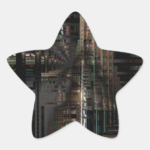 BlackTechnology Circuit Board Electronic Computer. Star Sticker