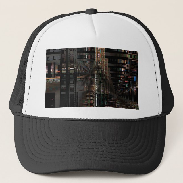 BlackTechnology Circuit Board Electronic Computer. Trucker Hat (Front)