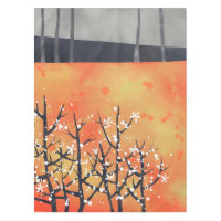 Blackthorn Blossom Spring Landscape Painting