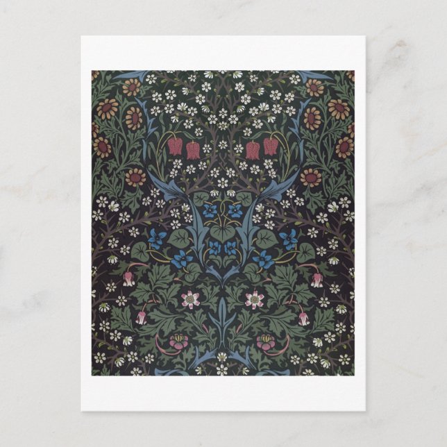 'Blackthorn' wallpaper design, 1892 Postcard (Front)