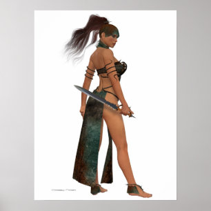 Blackthorn Woman Warrior Print