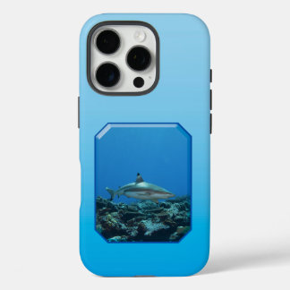 Blacktip Reefshark at coral reef of Yap Island |  iPhone 16 Pro Case