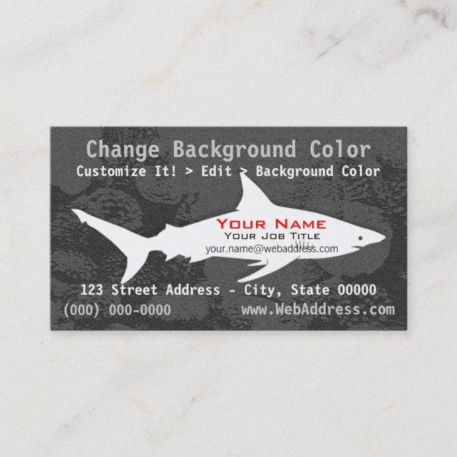 Blacktip Shark Business Card (Front)