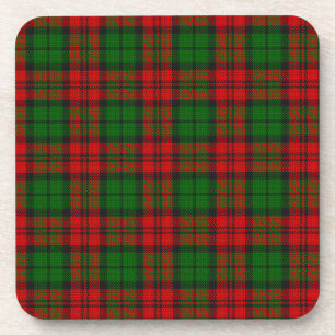 Blackwatch Campbell Tartan Red Green Plaid Coaster
