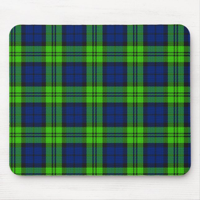 Blackwatch Plaid Tartan Mouse Pad (Front)