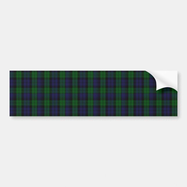 Blackwatch Tartan Bumper Sticker (Front)