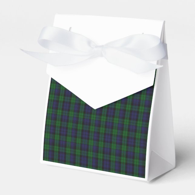 Blackwatch Tartan Favour Box (Front Side)