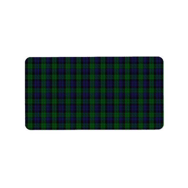 Blackwatch Tartan Label (Front)