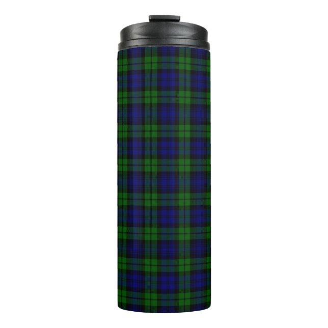 Blackwatch Tartan Plaid Thermal Tumbler (Front)