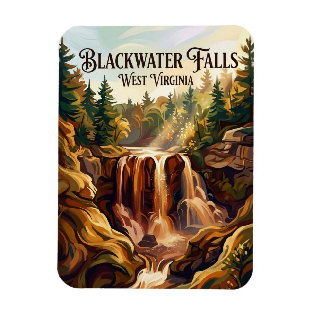 Blackwater Falls State Park West Virginia Magnet (Vertical)
