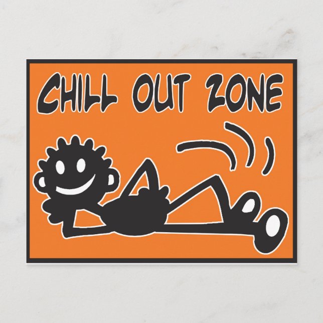 Blacky Chill Out Postcard (Front)