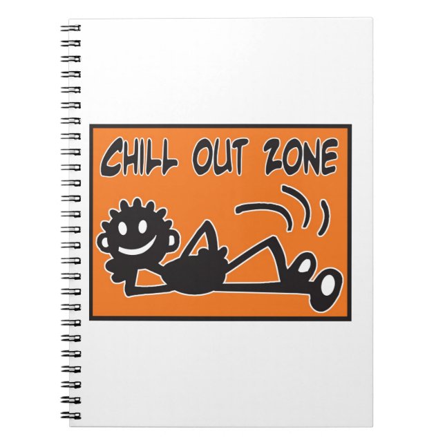 Blacky Chill Out Spiral Notebook (Front)