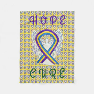 Bladde Cancer Awareness Ribbon Soft Chemo Blankets