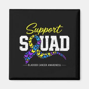 Bladder Cancer Awareness Family Support Squad Magnet