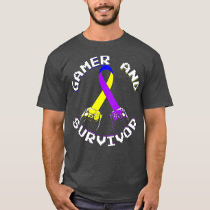 Bladder Cancer Awareness Gamer And Survivor Gift T-Shirt