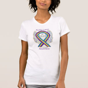 Bladder Cancer Awareness Ribbon Angel Art Shirts