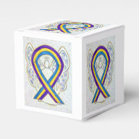 Bladder Cancer Awareness Ribbon Angel Favour Box