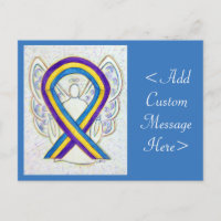Bladder Cancer Awareness Ribbon Angel Postcard