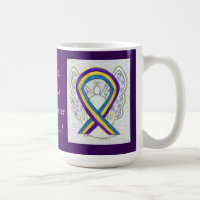 Bladder Cancer Awareness Ribbon Coffee Mugs