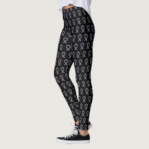 Bladder Cancer Awareness Ribbon Custom Leggings