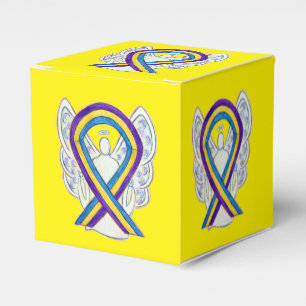 Bladder Cancer Awareness Ribbon Party Favour Box